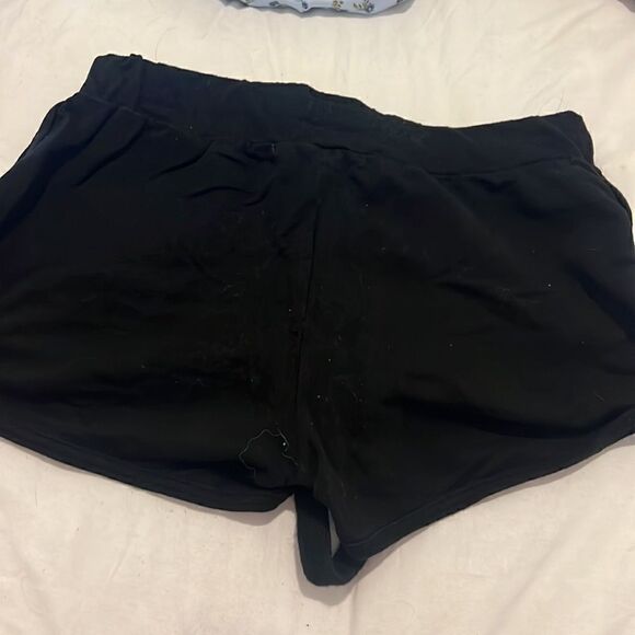 NWOT Athletic Short Shorts - Cotton Shorts from MYKONOS - Black Drawstring Small - Picture 2 of 4